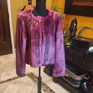 MICHAEL Michael Kors Fuchsia Teddy Jacket